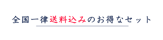 全国一律送料込みのお得なセット